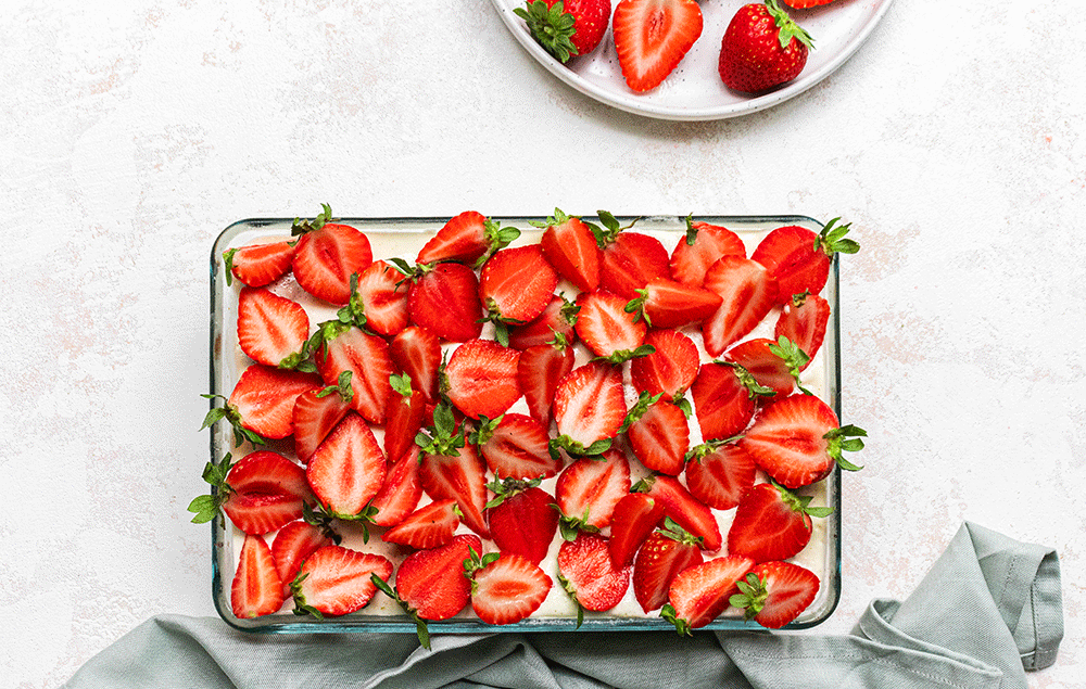 Tiramisu avec couleurs complémentaires